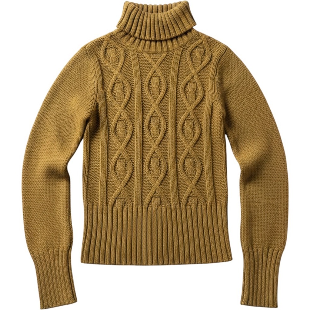 Clockhouse Sweater Womens Medium Brown Turtleneck Long Sleeve Knit Pullover